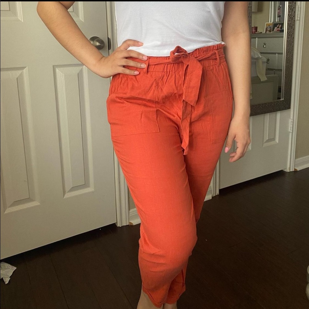 Burnt orange joggers